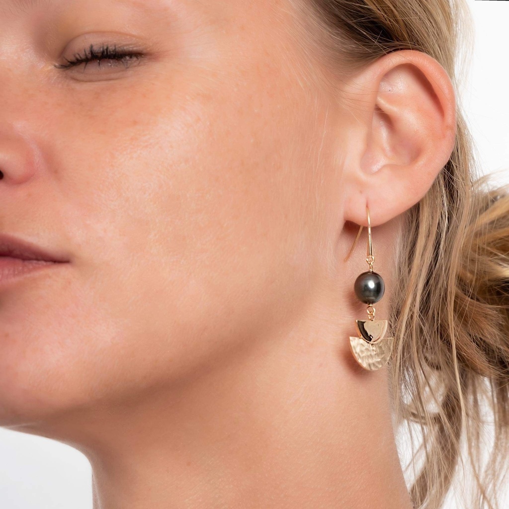 Boucles D'oreilles En Laiton - France